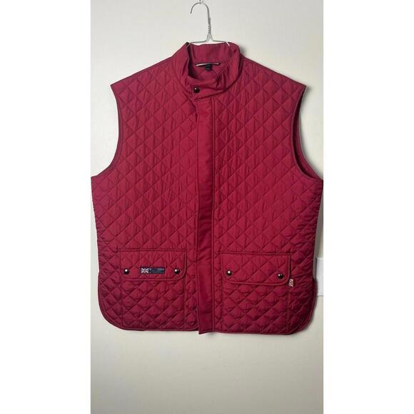 BELSTAFF AMERICA'S CUP QUILTED BURGUNDY WAISTCOAT VEST - Picture 1 of 11